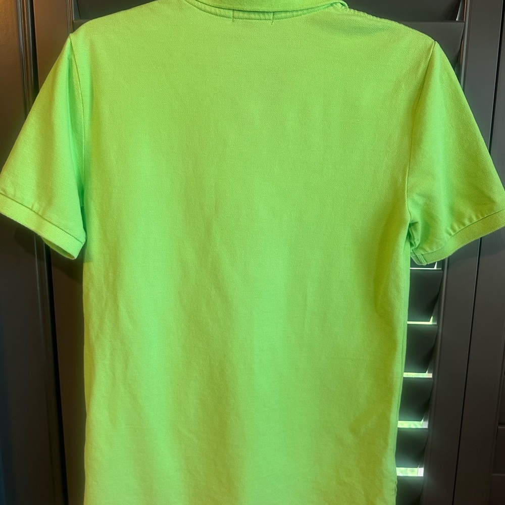Boys Ralph Lauren Neon Green Polo Shirt - Picture 2 of 3